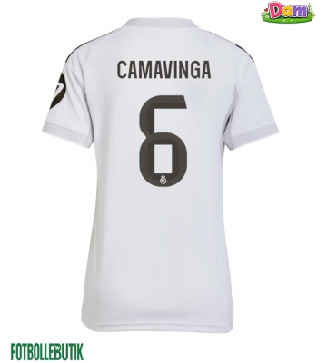 Real Madrid Eduardo Camavinga #6 Hemmatröja Kvinnor 2025-26 Kortärmad